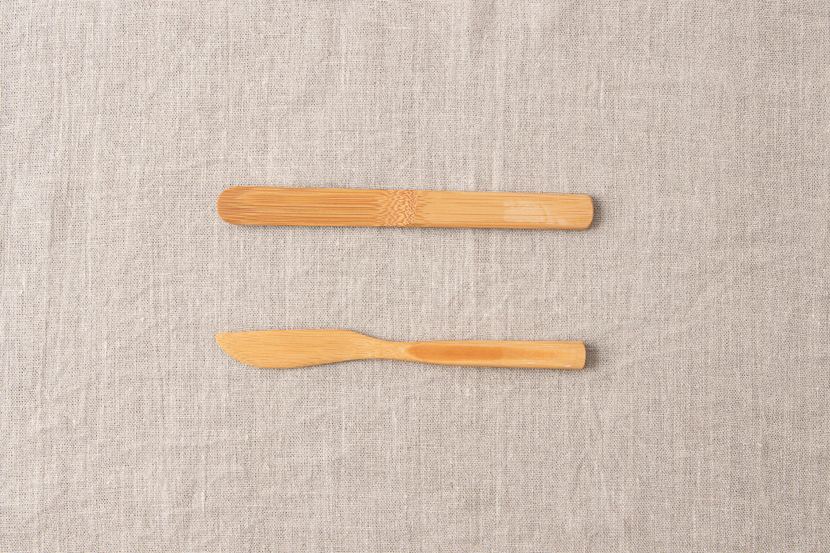 Butter Knife, Multipurpose Spatula / Smoked Bamboo / Kochi-JPN 321209
