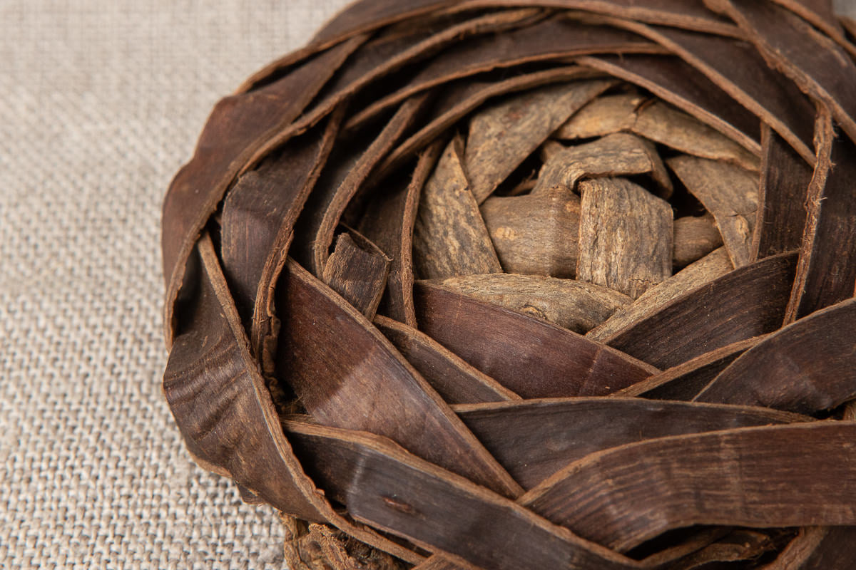 Bag Charm “Rose” / Walnut Bark / Yamagata-JPN 311410