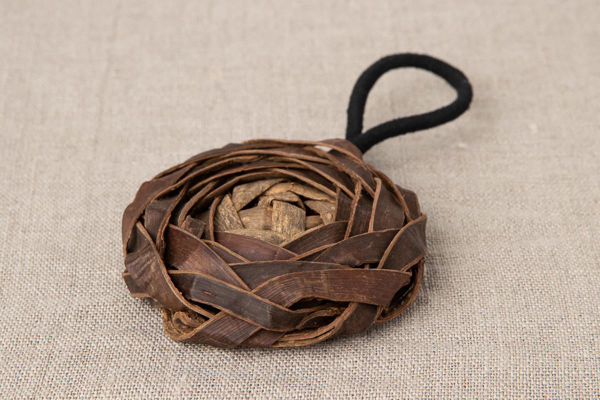 Bag Charm “Rose” / Walnut Bark / Yamagata-JPN 311410