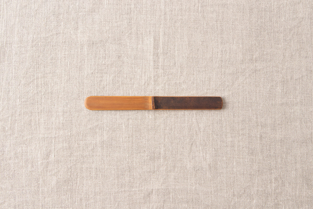 Butter Knife, Multipurpose Spatula / Smoked Bamboo / Kochi-JPN 321209