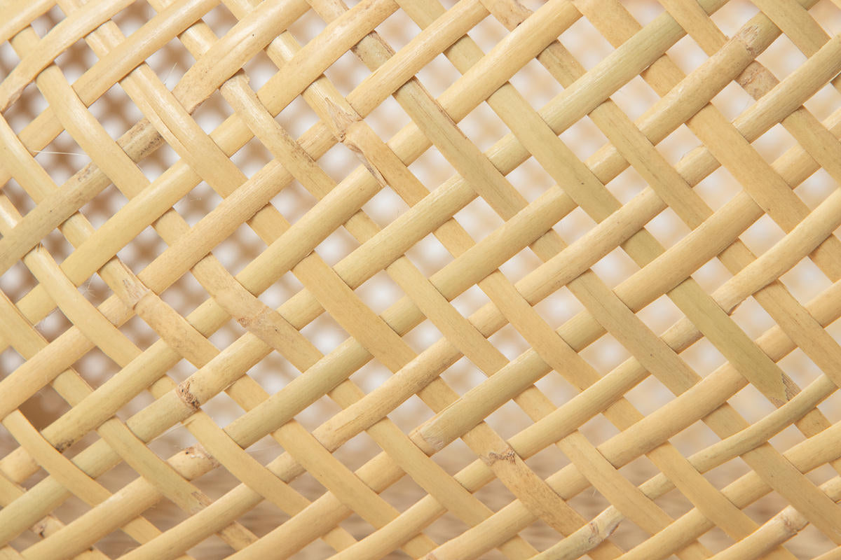 Round basket -open weave- / Suzu bamboo / Iwate-JPN 450808-1