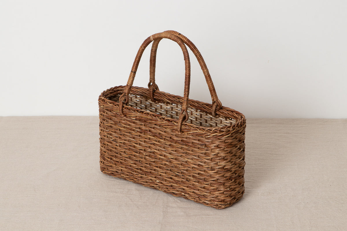 Hand bag “Matsuba” M, L / Brown Akebi vine / Nagano-JPN 311224