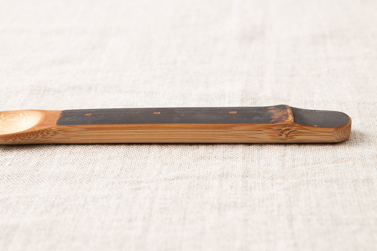 Child spoon, fork / Smoked Mōsō bamboo / Kōchi-JPN 321211