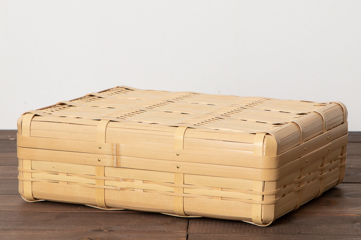 Lunch box M, L, XL, L(2-tier) / White bamboo / Kagoshima-JPN 321103