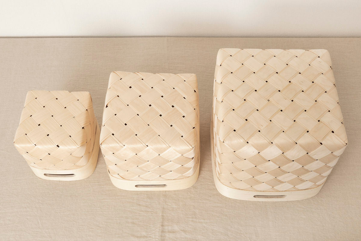Organizing basket “Square” S, M ,L 3sizes / Birch / EST 140607