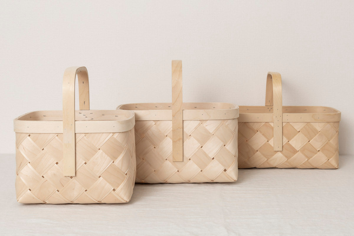 Mushroom basket S,M,L 3sizes / Birch / EST 140603