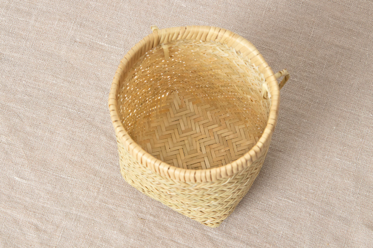 Harvest Basket "Tsuboke" Mini / Suzutake Bamboo / Iwate-JPN 450803-1
