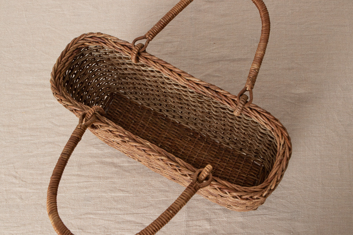 Hand bag “Matsuba” M, L / Brown Akebi vine / Nagano-JPN 311224