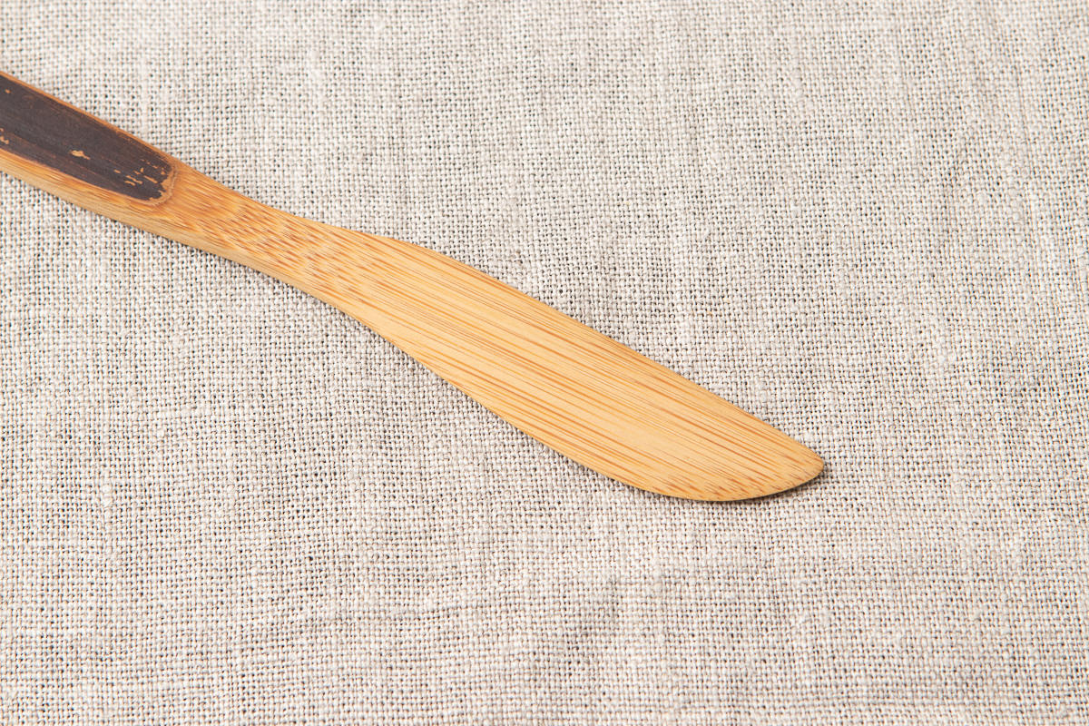 Butter Knife, Multipurpose Spatula / Smoked Bamboo / Kochi-JPN 321209