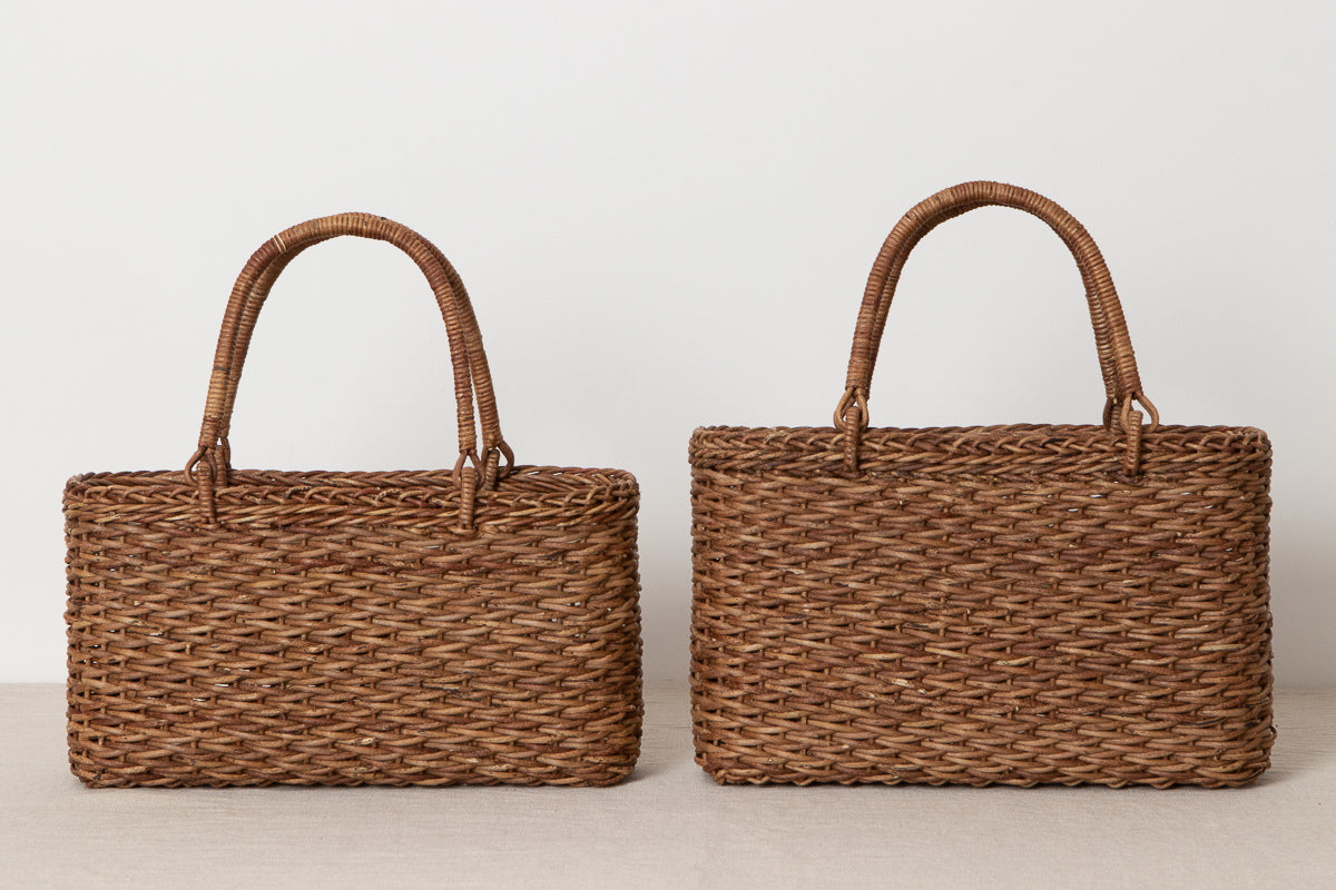 Hand bag “Matsuba” M, L / Brown Akebi vine / Nagano-JPN 311224