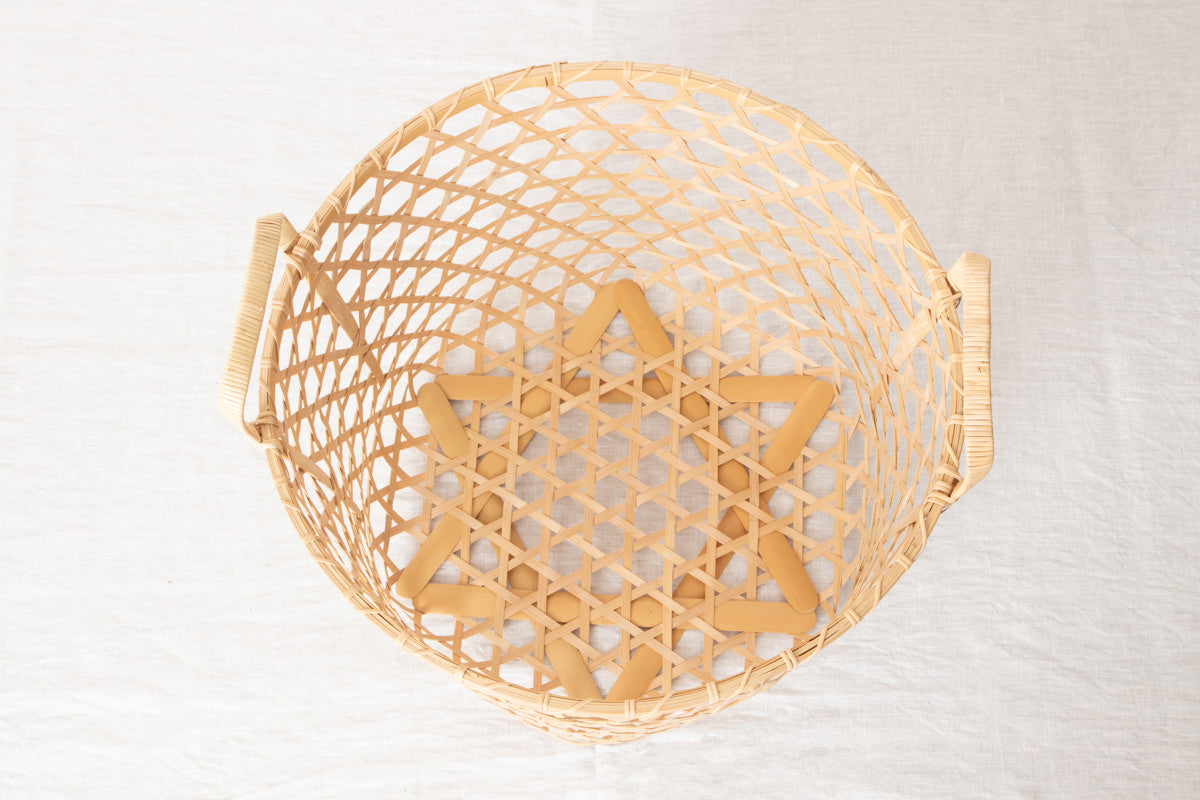 Laundry Basket / White Bamboo / Kagawa-JPN 250701-1