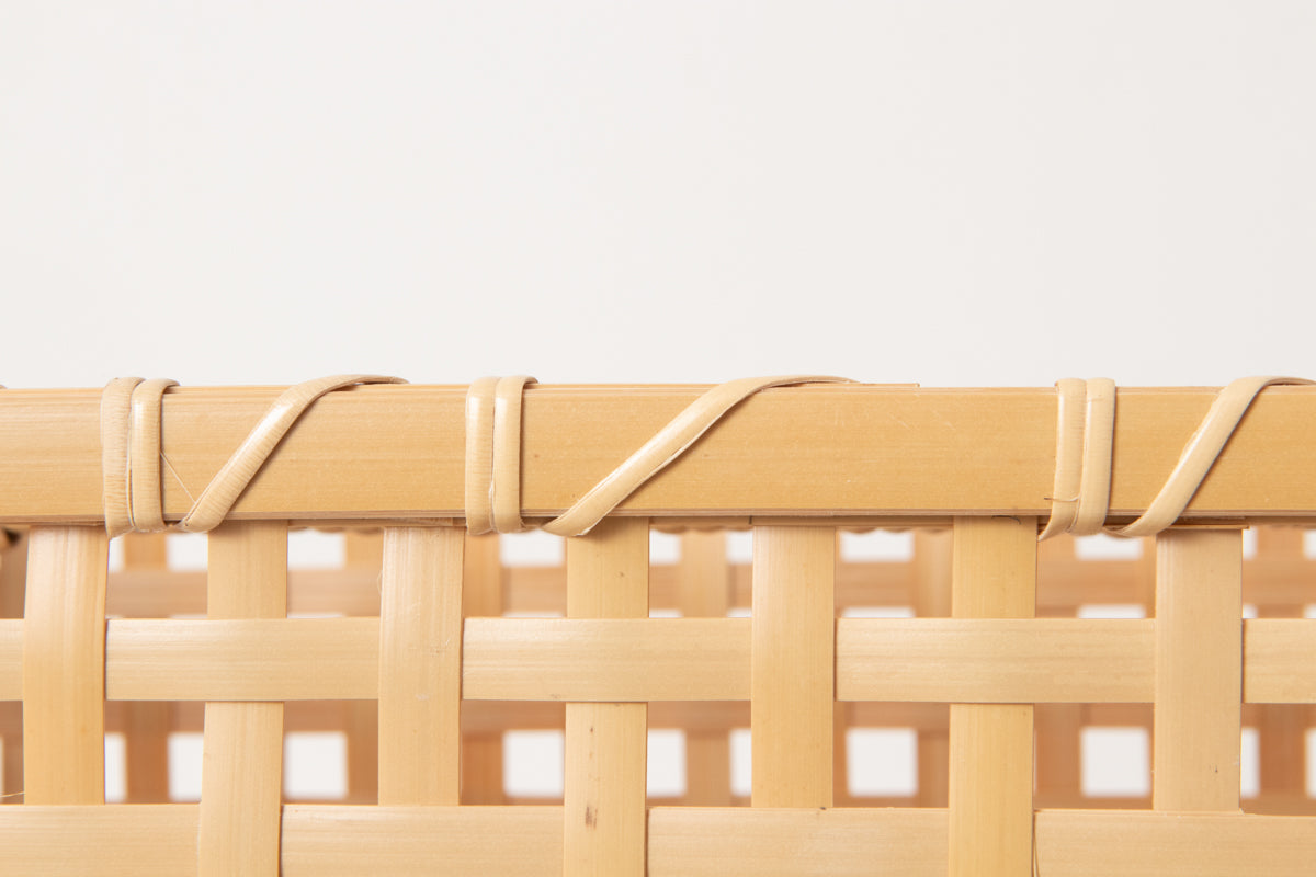 Magazine basket / White bamboo / Kagawa-JPN 250702-1