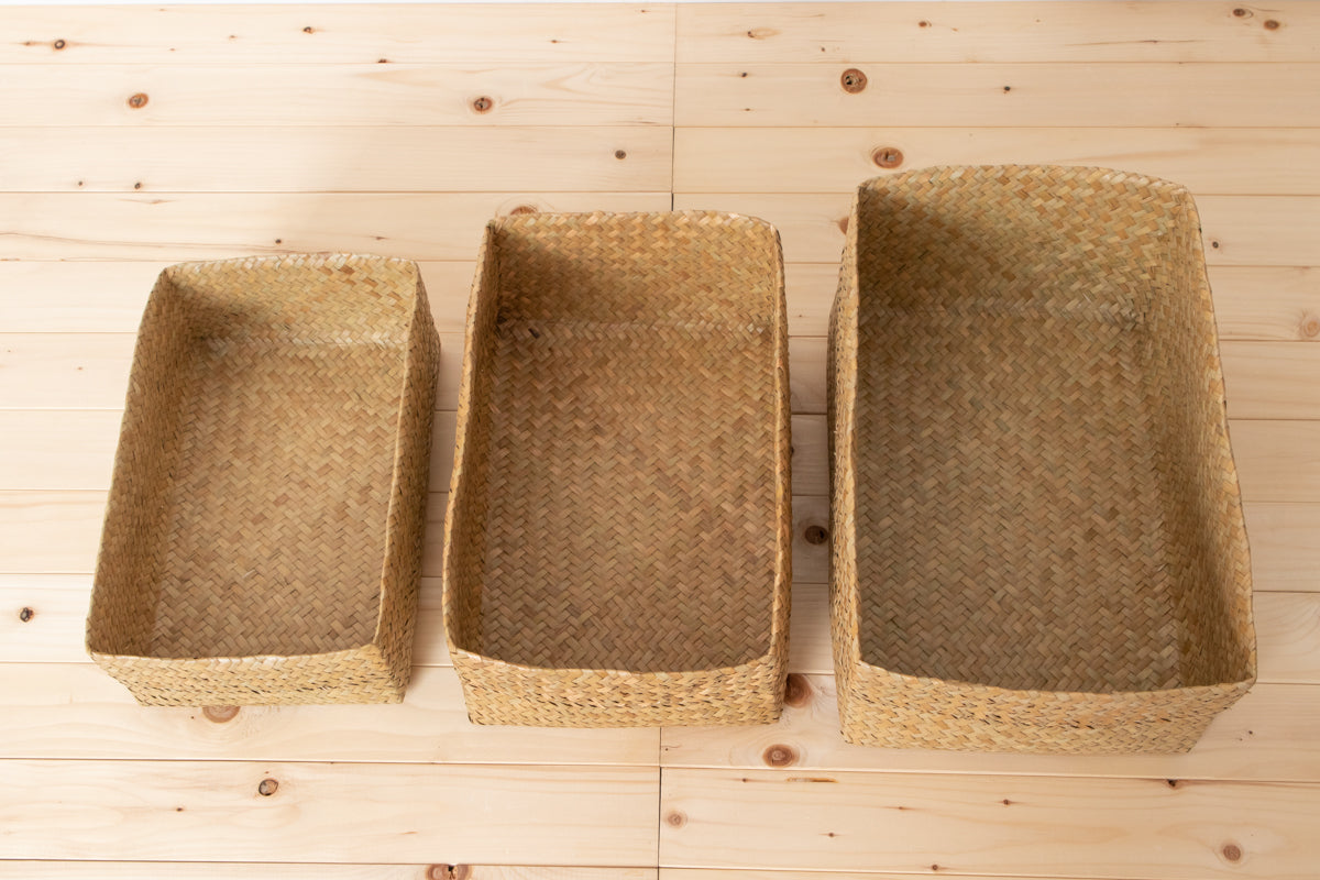 Rectangular Organizing Basket / Krajood Grass / THA 3115111