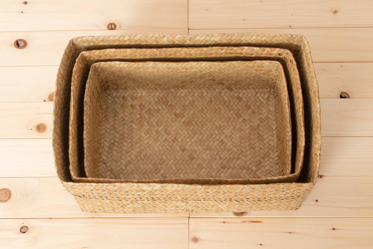 Rectangular Organizing Basket / Krajood Grass / THA 3115111