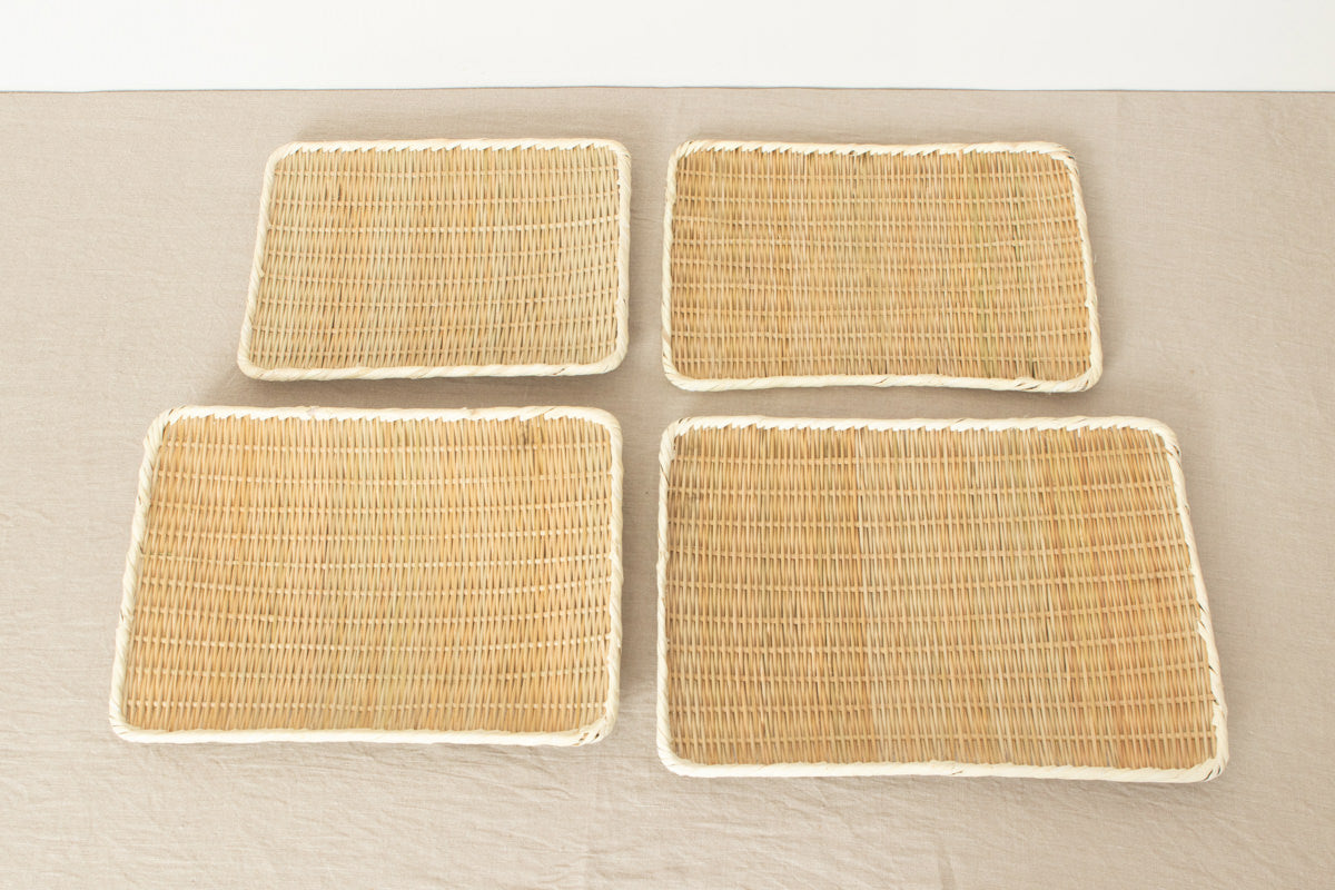 Rectangle plate "Kaku-Bon" larger 4sizes / Bamboo / Nīgata-JPN 650114