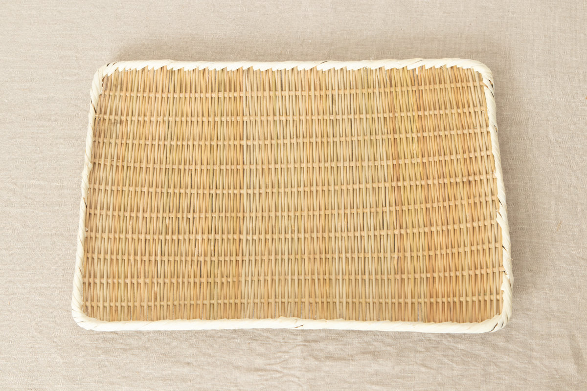 Rectangle plate "Kaku-Bon" larger 4sizes / Bamboo / Nīgata-JPN 650114