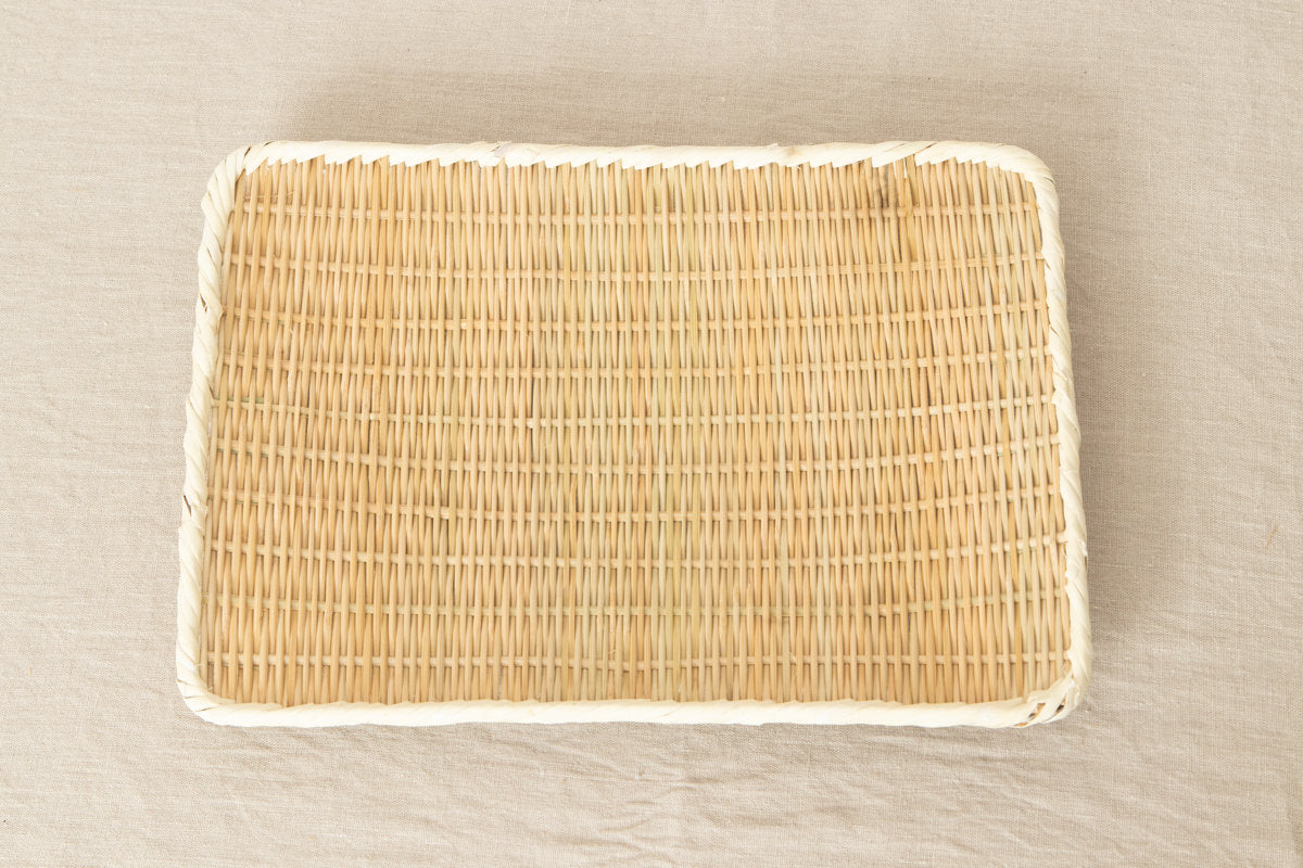 Rectangle plate "Kaku-Bon" larger 4sizes / Bamboo / Nīgata-JPN 650114