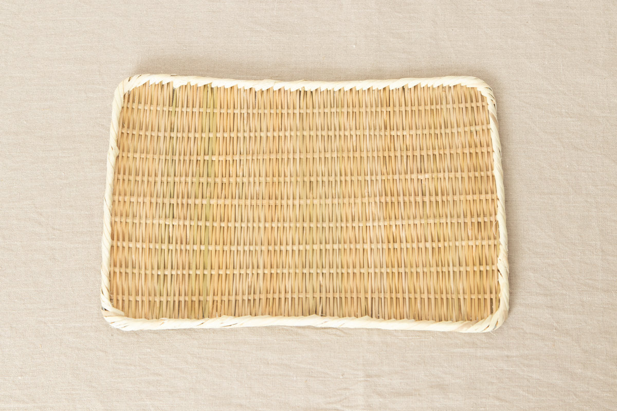 Rectangle plate "Kaku-Bon" larger 4sizes / Bamboo / Nīgata-JPN 650114