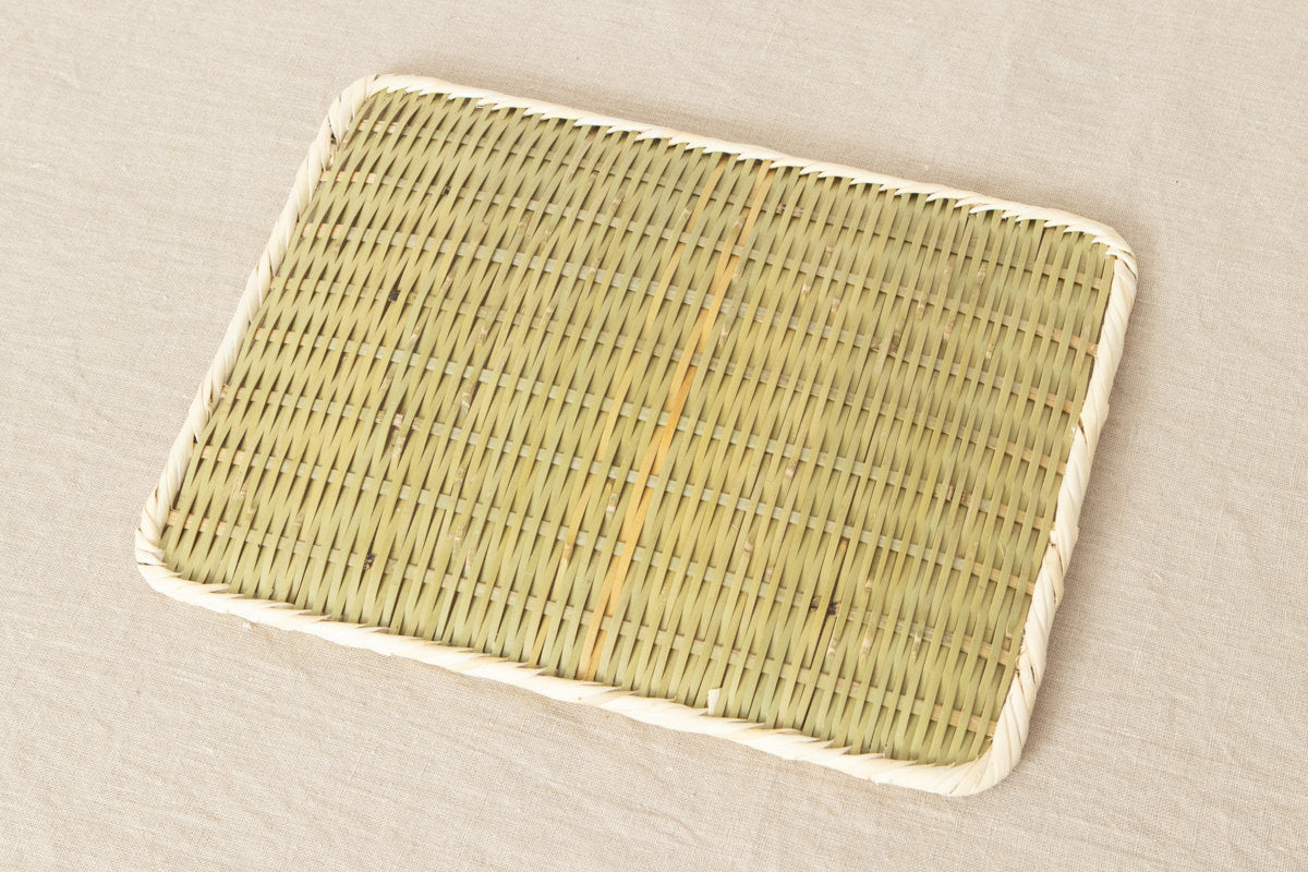 Rectangle plate "Kaku-Bon" larger 4sizes / Bamboo / Nīgata-JPN 650114