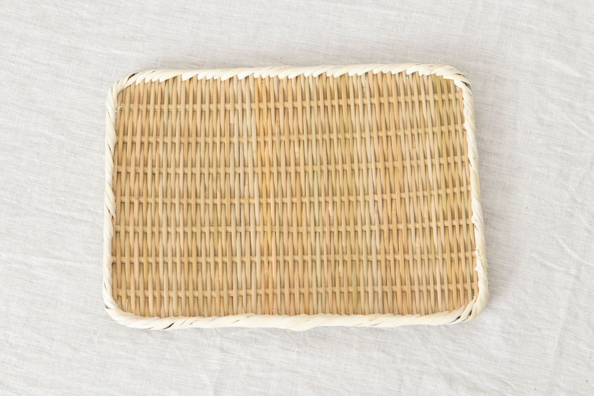 Rectangular Plate “Kaku Bon-zaru” Small Sizes / Bamboo / Nīgata-JPN 650102