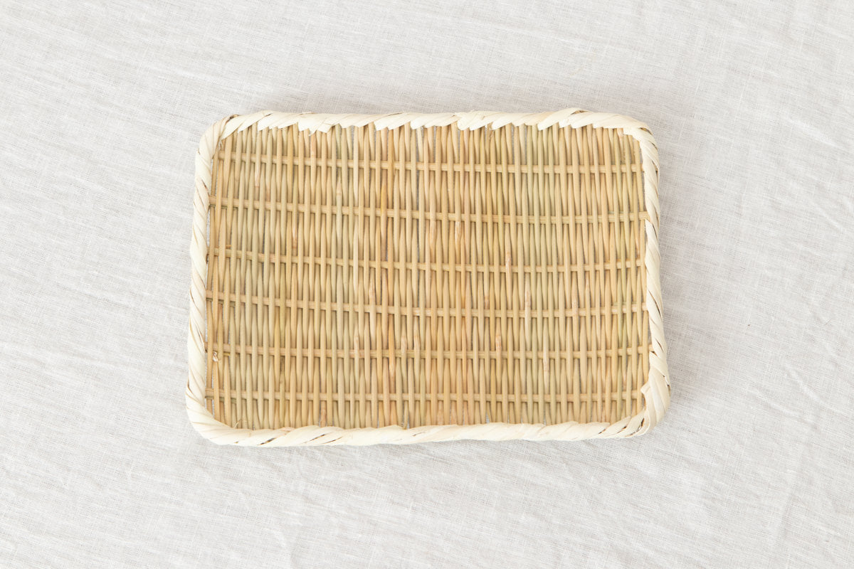 Rectangular Plate “Kaku Bon-zaru” Small Sizes / Bamboo / Nīgata-JPN 650102