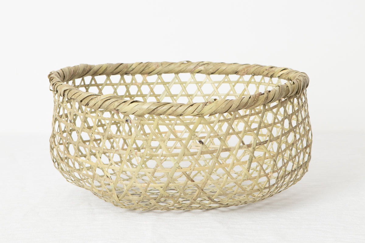 Vegetable washing basket S, M ,L / Shino bamboo / Miyagi-JPN 330103