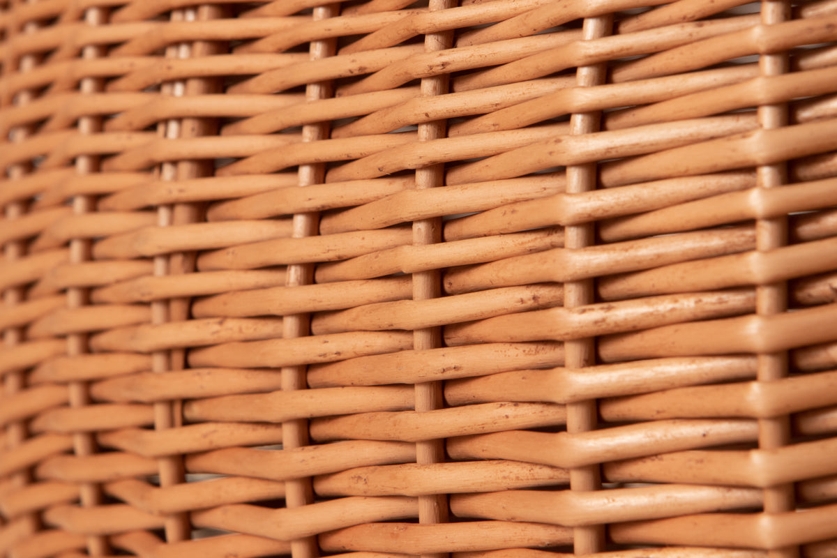 One handle basket with lid / Willow / POL 340217-1