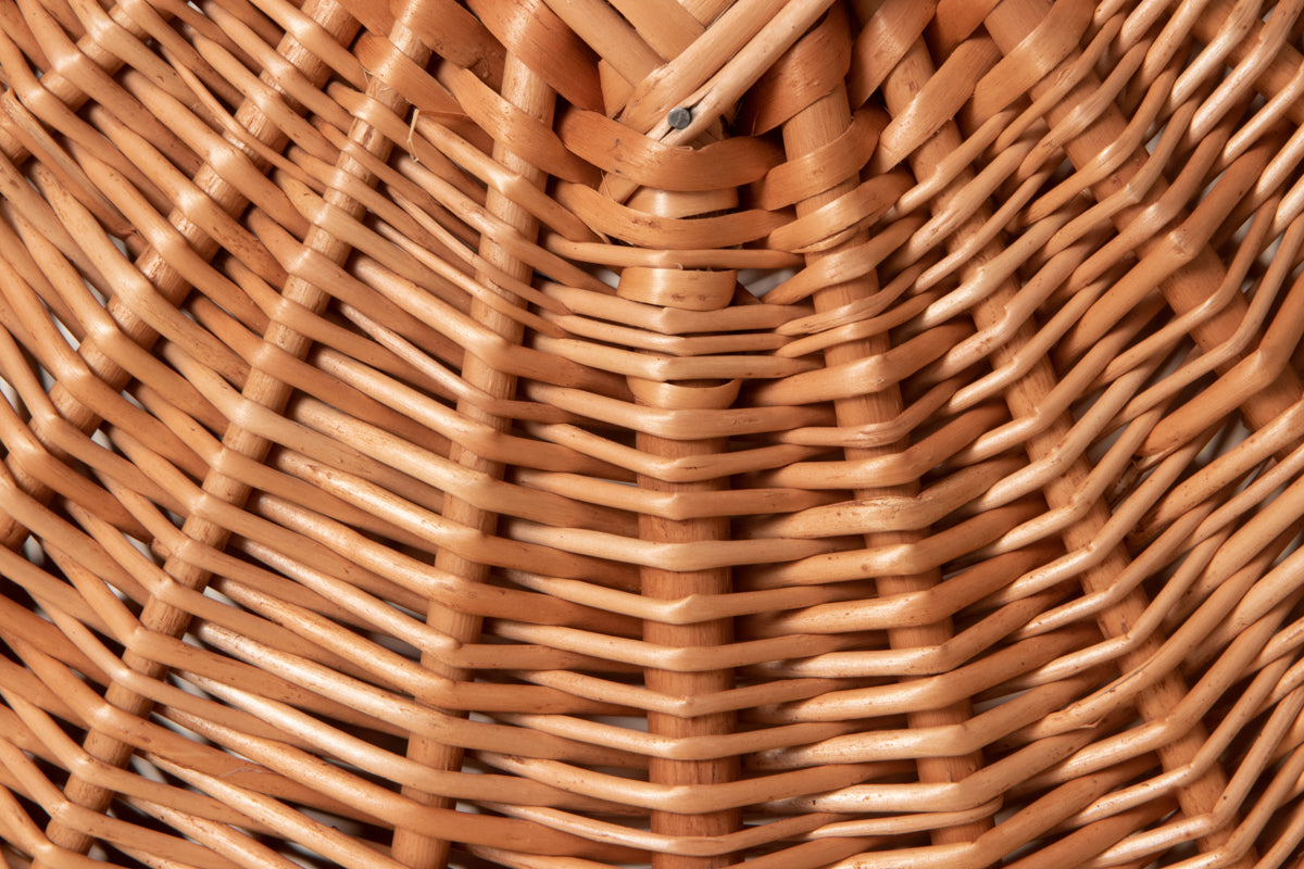 Stand basket with lid / Willow / POL 340218-1
