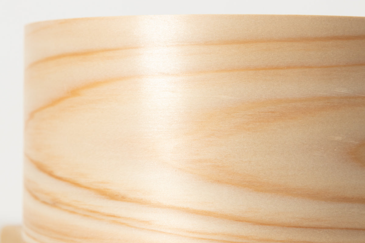 Round Bento box -Cherry bark finish- / Hinoki, Sawara cypress / Gifu-JPN 811106-1