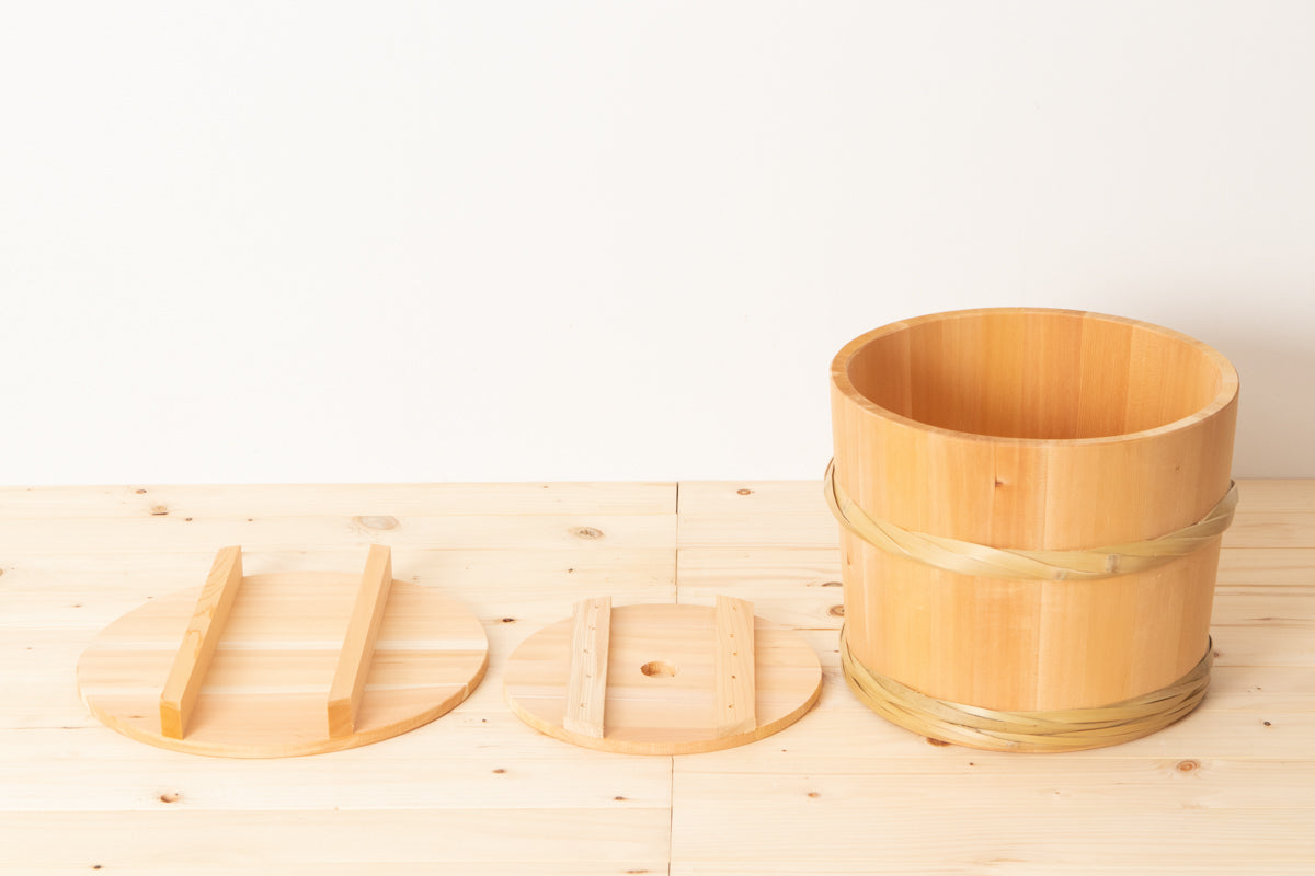 Pickle tub 24cm, 27cm, 30cm, 33cm 4sizes / Sawara Cypress / Nagano-JPN 811110