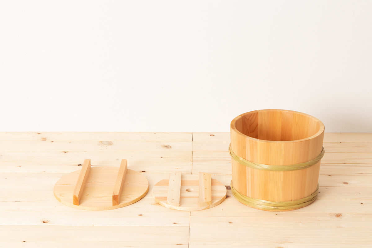Pickle tub 24cm, 27cm, 30cm, 33cm 4sizes / Sawara Cypress / Nagano-JPN 811110