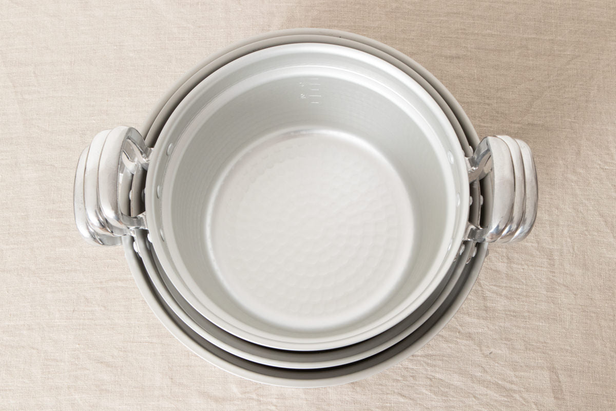 Stepped Pot for Japanese steamer 27cm, 30cm, 33cm larger 3sizes / Aluminum / Toyama-JPN 811118