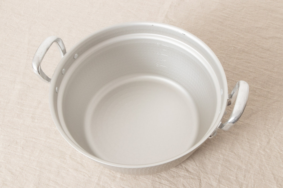 Stepped Pot for Japanese steamer 27cm, 30cm, 33cm larger 3sizes / Aluminum / Toyama-JPN 811118