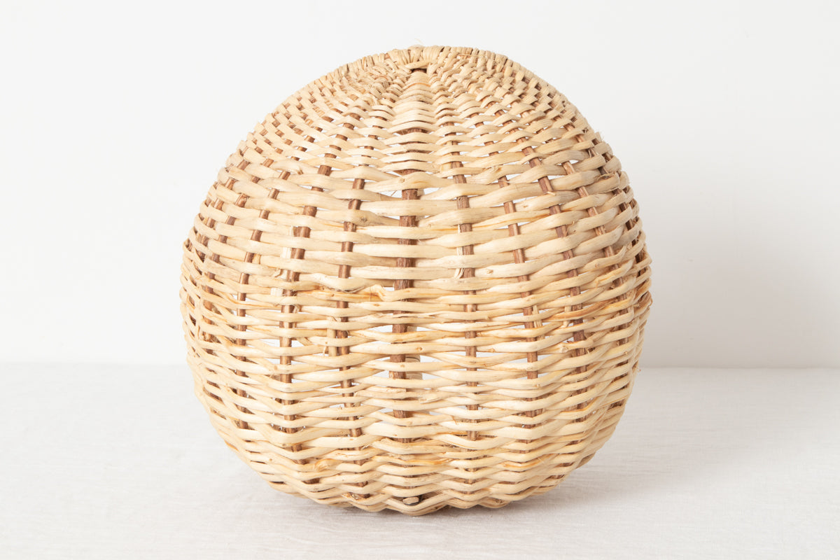 Round Basket with Handle / Pine Root / POL 340222-1