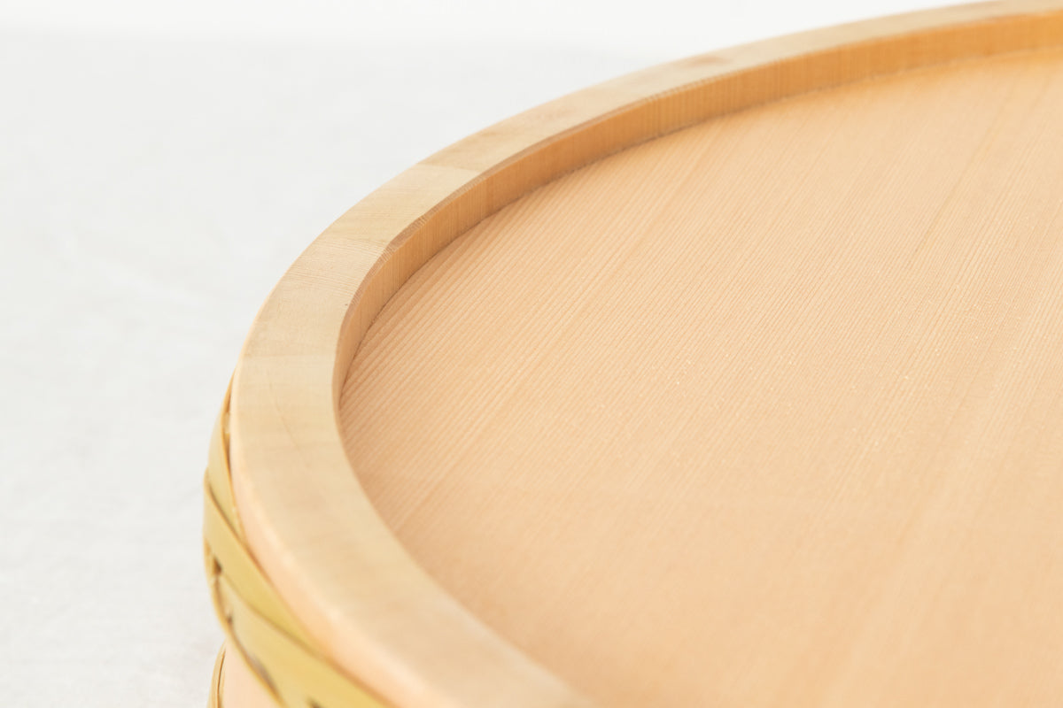 Sushi tub(Bamboo hoop) 39cm, 42cm, 45cm larger 3sizes / Sawara cypress / Nagano-JPN 811105