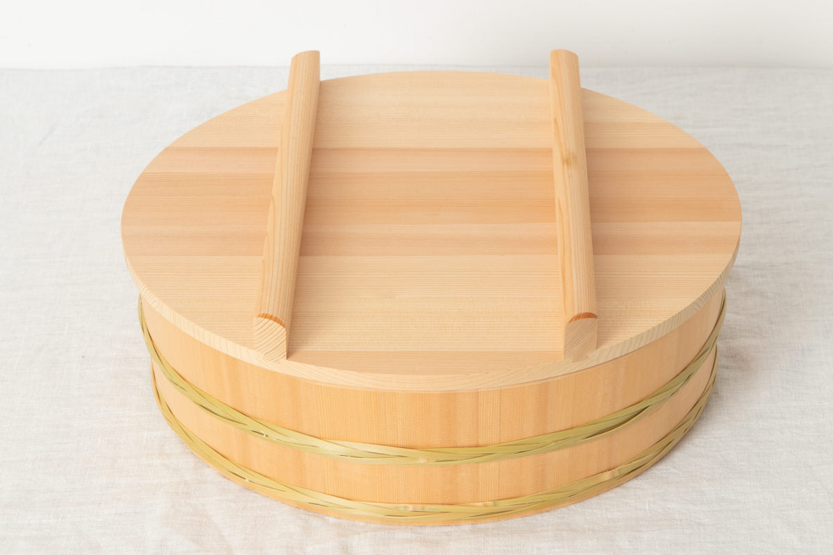 Rice Tub with Bamboo Hoop (24–36cm) / Sawara Cypress / Nagano-JPN 811104