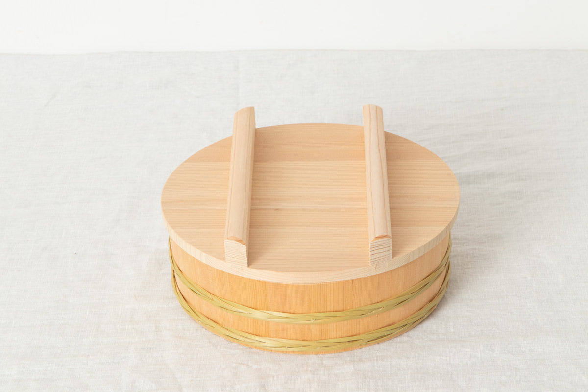 Rice Tub with Bamboo Hoop (24–36cm) / Sawara Cypress / Nagano-JPN 811104