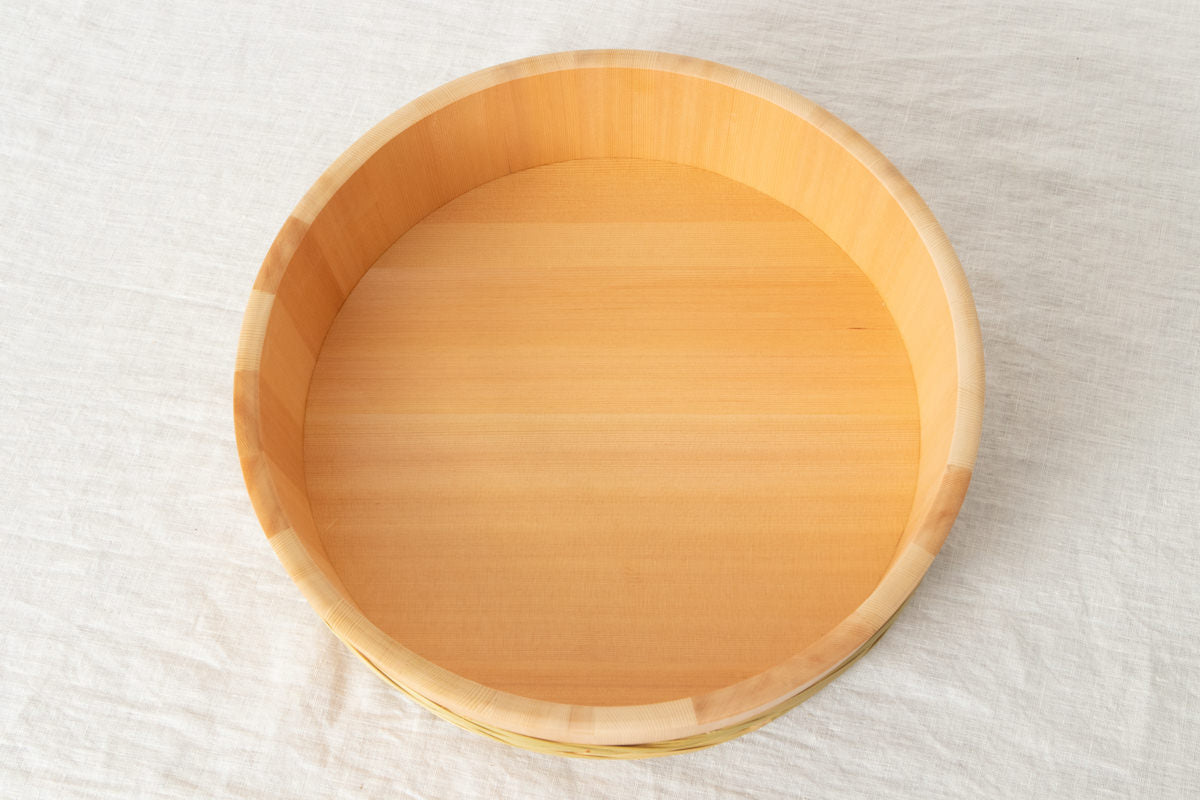 Rice Tub with Bamboo Hoop (24–36cm) / Sawara Cypress / Nagano-JPN 811104