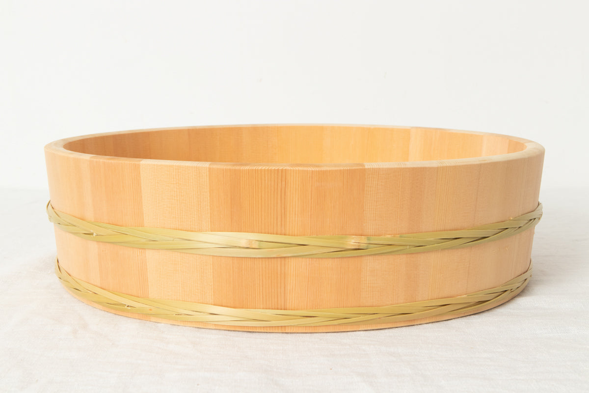 Rice Tub with Bamboo Hoop (24–36cm) / Sawara Cypress / Nagano-JPN 811104