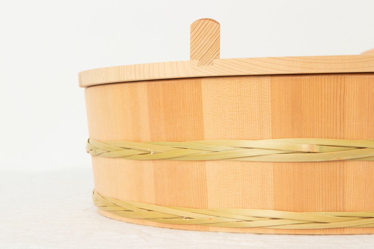 Rice Tub with Bamboo Hoop (24–36cm) / Sawara Cypress / Nagano-JPN 811104