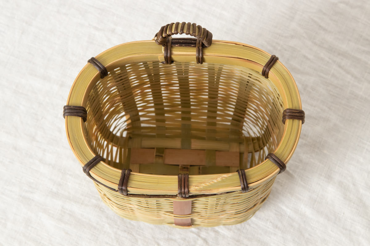 Wall Basket Fitted Rim / Madake Bamboo / Oita-JPN 220635-1