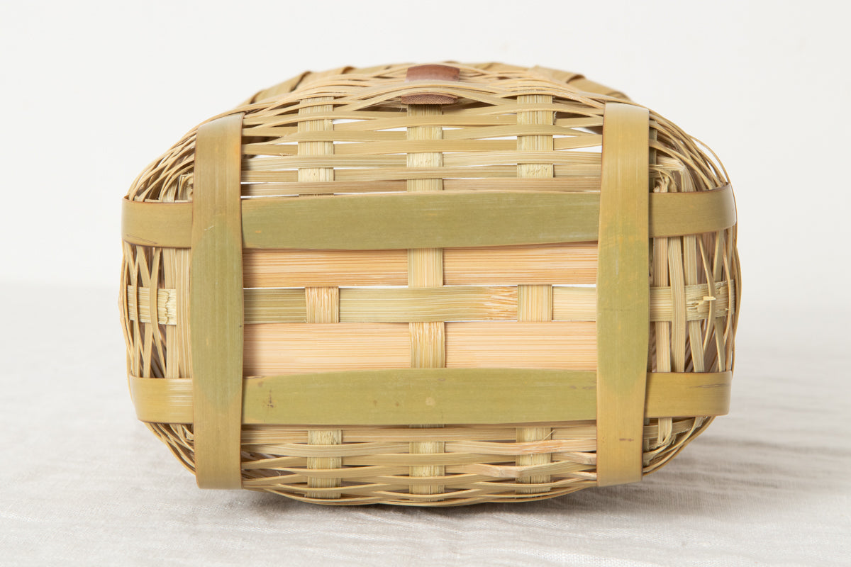 Wall Basket Rolled Rim / Madake Bamboo / Oita-JPN 220634-1