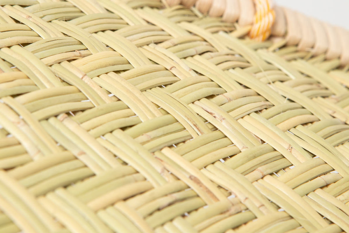 Shopping basket S -vinyl handle- / Suzu bamboo / Iwate-JPN 210111-1
