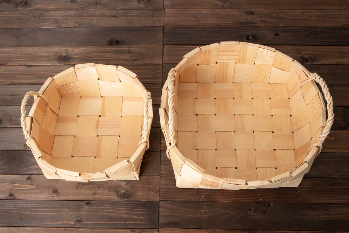 Apple basket S, L / Pine / EST 330726