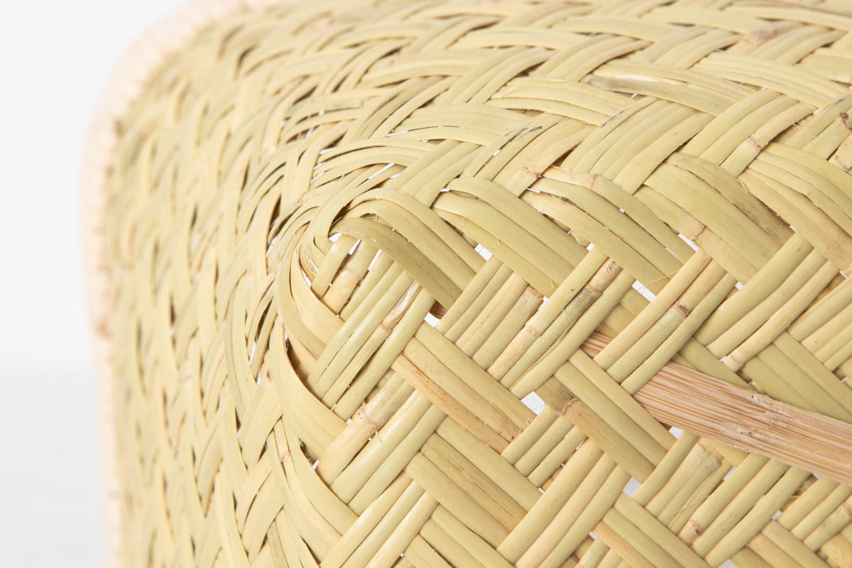 Shopping basket M -vinyl handle- / Suzu bamboo / Iwate-JPN 450810-1