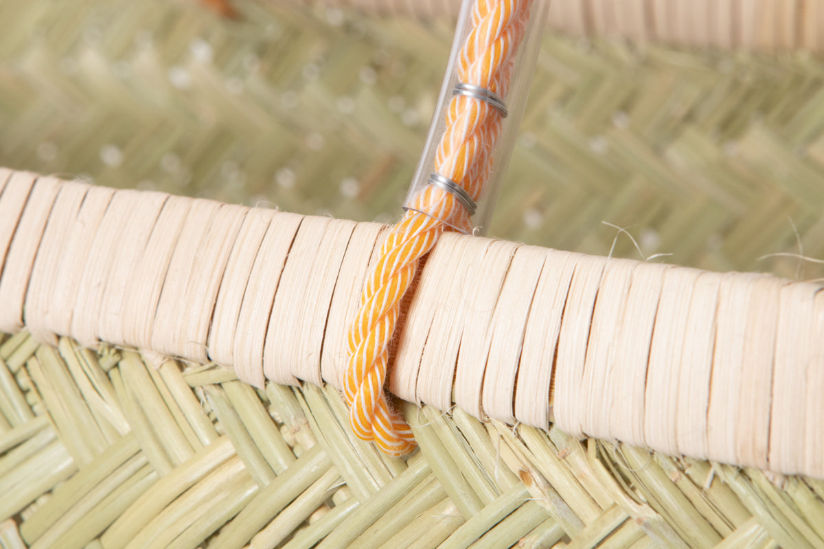 Market Basket Pipe Handle L / Suzutake Bamboo / Iwate-JPN 450810-4
