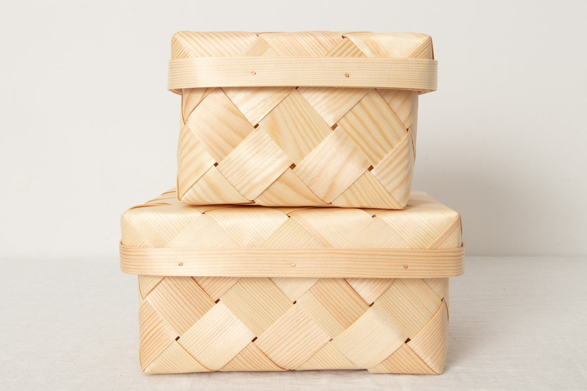 Square box, Rectangle box / Pine / EST 330741