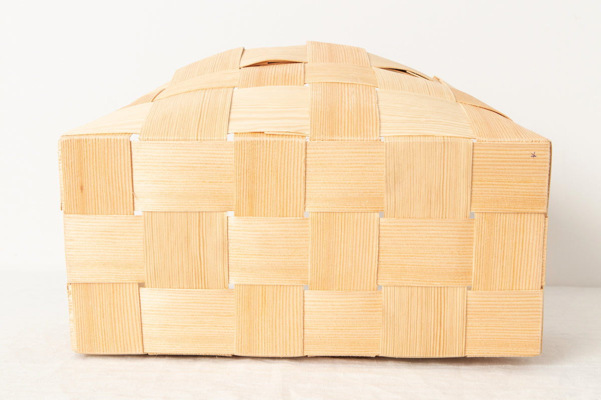Wall basket -double ring- / Pine / EST 330706-1