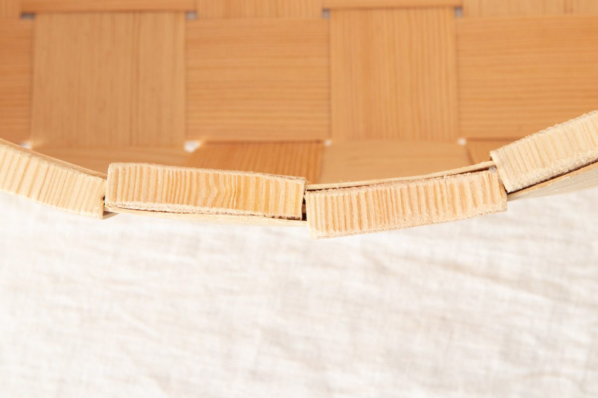 Wall basket -double ring- / Pine / EST 330706-1
