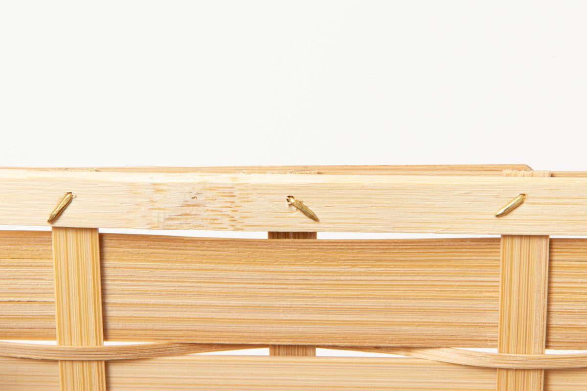 Wastepaper basket S / White bamboo / Kagoshima-JPN 211207-1